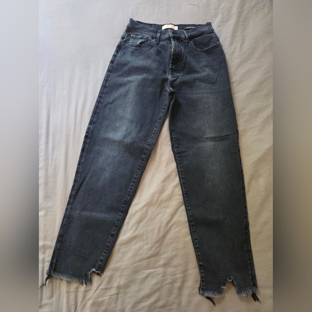 7 For All Mankind Dark Blue Straight Jeans
